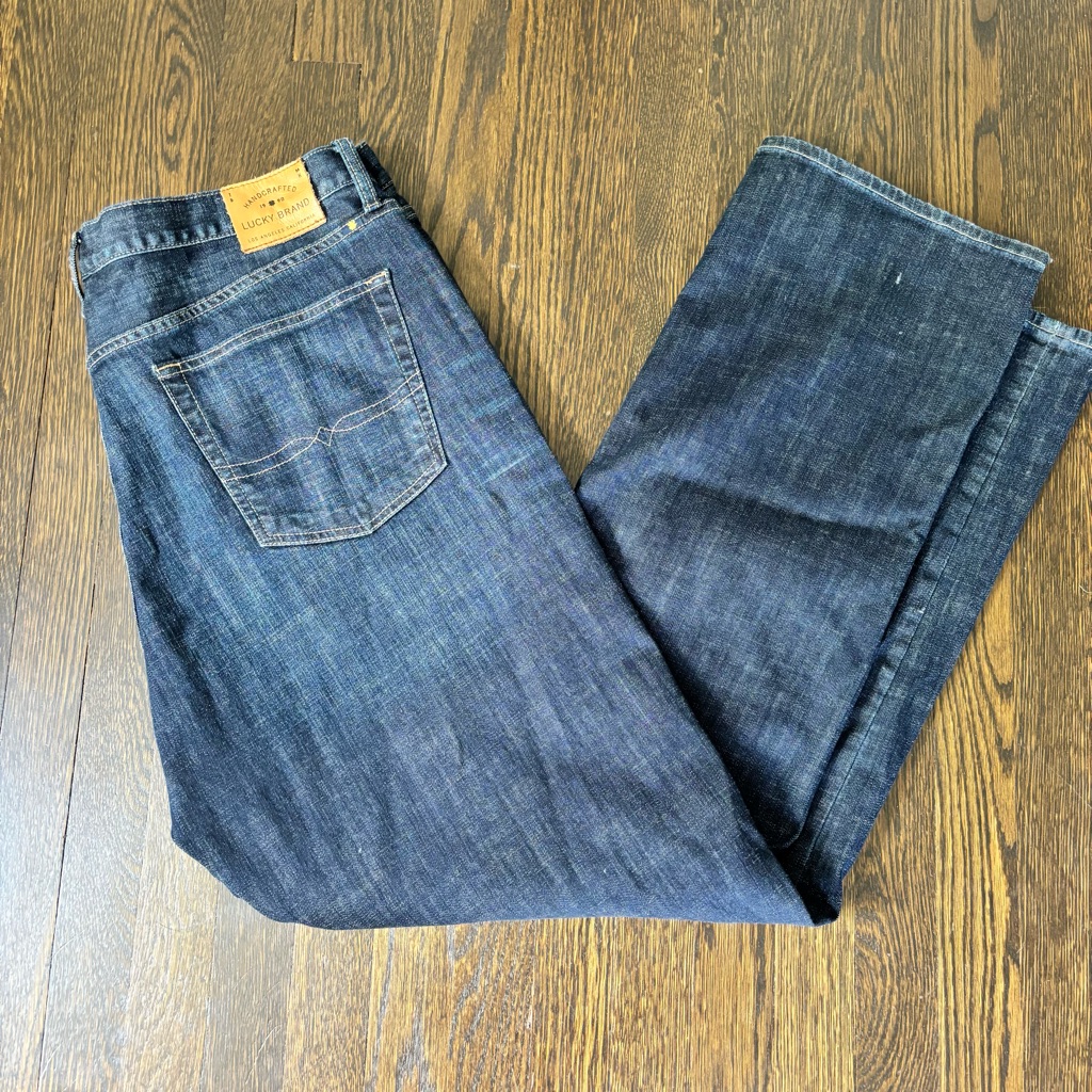 Lucky Brand Mens Relaxed Fit Jeans  Indigo